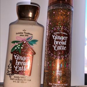 Gingerbread Latte fragrance mist and lotion BUNDLE